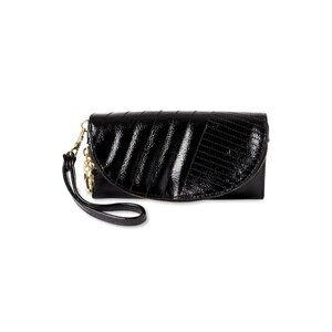 NWT No Boundaries Women’s Charlotte Wristlet‎ Black Pocket Coin Purse Stylish